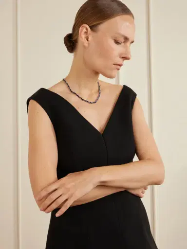 Suzanne Kalan 18-karat White Gold Sapphire Tennis Necklace | Thumbnail 2 Suzanne Kalan 18-karat White Gold Sapphire Tennis Necklace | Thumbnail 2