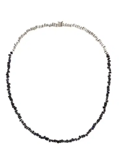 Suzanne Kalan 18-karat White Gold Sapphire Tennis Necklace | Thumbnail 1 Suzanne Kalan 18-karat White Gold Sapphire Tennis Necklace | Thumbnail 1
