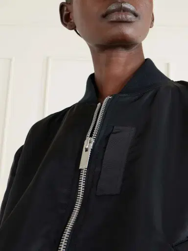 Sacai Pleated Padded Shell Bomber Jacket | Thumbnail 4 Sacai Pleated Padded Shell Bomber Jacket | Thumbnail 4