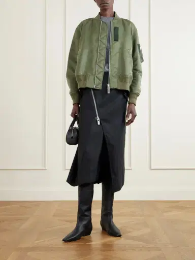Sacai Pleated Padded Shell Bomber Jacket | Thumbnail 2