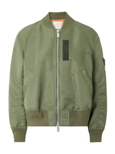 Sacai Pleated Padded Shell Bomber Jacket | Thumbnail 1