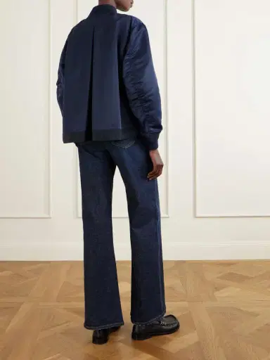 Sacai Pleated Padded Shell Bomber Jacket | Thumbnail 3 Sacai Pleated Padded Shell Bomber Jacket | Thumbnail 3
