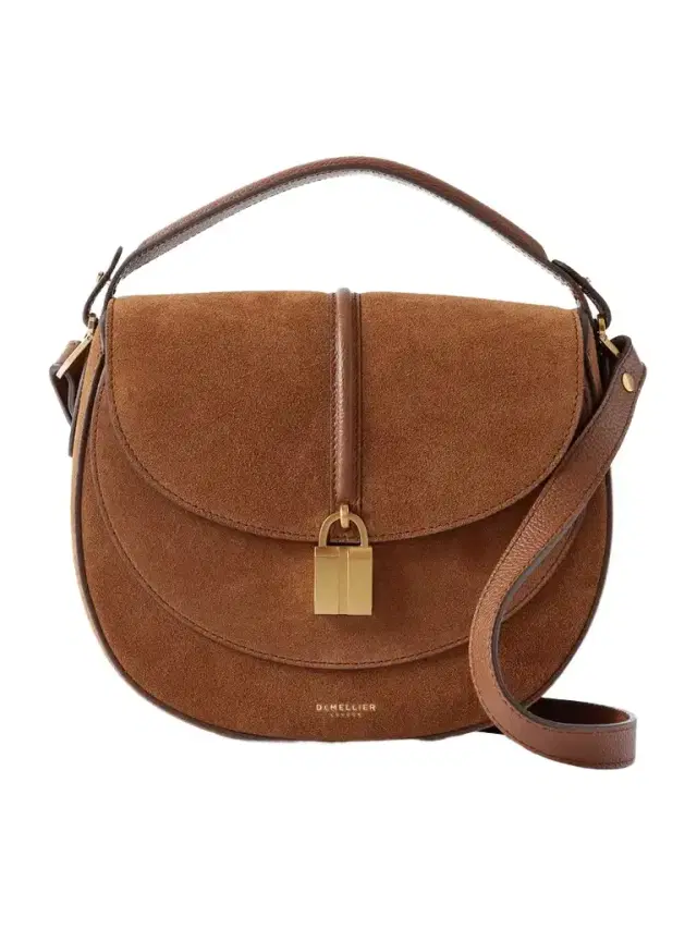 The Siena Saddle Suede And Textured-leather Shoulder Bag