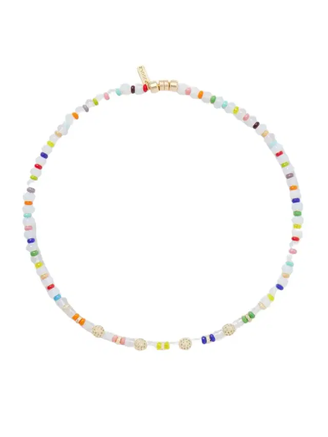 Clarity Gold-tone, Glass, Opal And Crystal Necklace