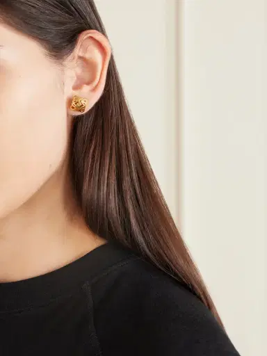 Loewe Bombe Anagram Gold-tone Earrings | Thumbnail 2