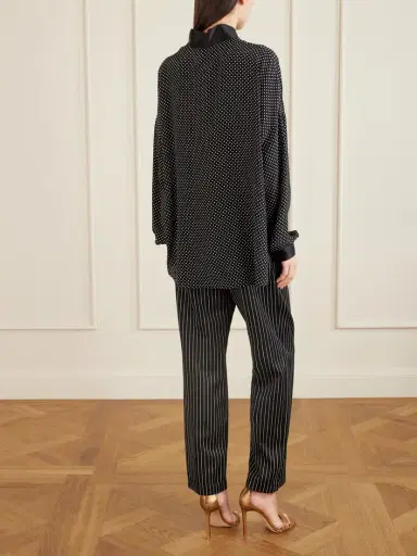 Tom Ford Pussy-bow Polka-dot Silk-satin Blouse | Thumbnail 4 Tom Ford Pussy-bow Polka-dot Silk-satin Blouse | Thumbnail 4