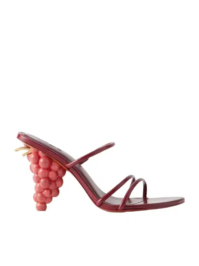 Grape Leather Sandals