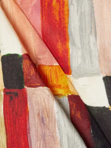 ALÉMAIS + Laurence Leenaert Marjorelle Bead-embellished Printed Linen And Silk-blend Midi Dress | Thumbnail 4 ALÉMAIS + Laurence Leenaert Marjorelle Bead-embellished Printed Linen And Silk-blend Midi Dress | Thumbnail 4