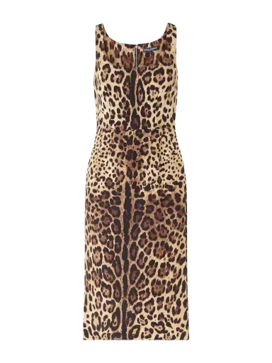 Dolce & Gabbana Leopard-print Silk-blend Satin Midi Dress | Thumbnail 1 Dolce & Gabbana Leopard-print Silk-blend Satin Midi Dress | Thumbnail 1