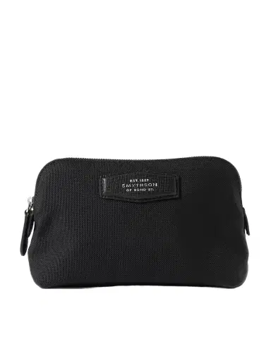Smythson Norton Leather-trimmed Canvas Pouch | Thumbnail 1