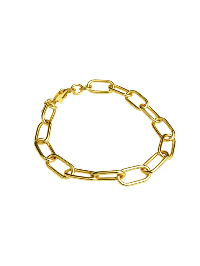 14K Gold Chain Link Bracelet