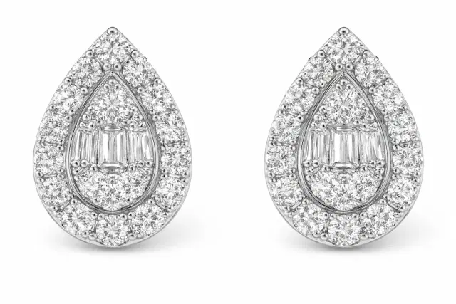 Wish Fine Jewelry K18WG 1.624 gms Dia: 1 cts