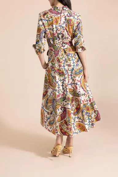 Etro Long Sleeve Midi Shirt Dress | Thumbnail 4