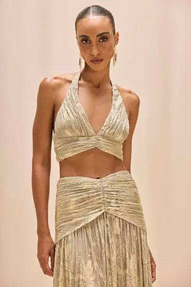 PatBo GOLDEN DUST LUREX TOP | Thumbnail 1