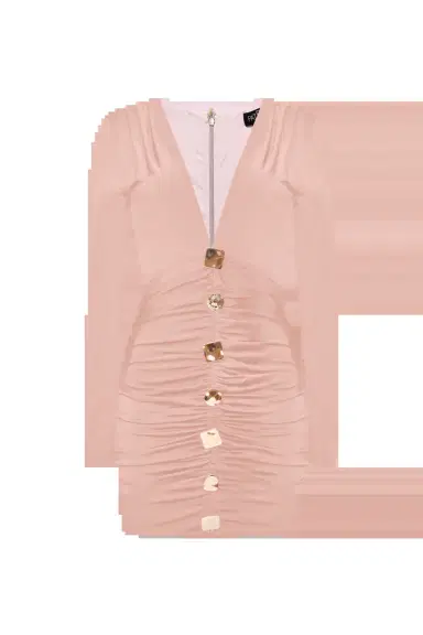 PatBo MOONLIT JERSEY LONG SLEEVE MINI DRESS | Thumbnail 2