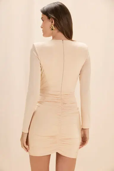 PatBo MOONLIT JERSEY LONG SLEEVE MINI DRESS | Thumbnail 4