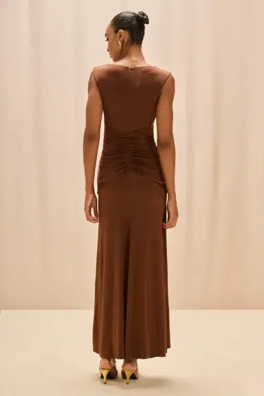 PatBo MOONLIT JERSEY PLUNGE GOWN | Thumbnail 3