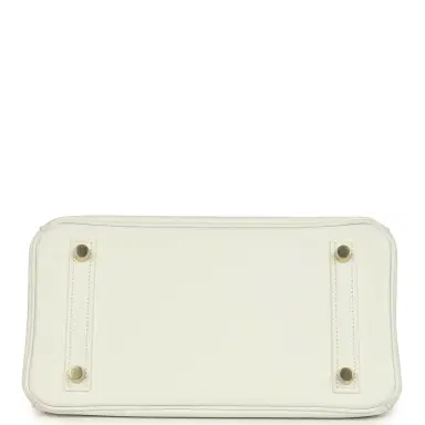 HERMÈS Hermes Birkin 25 New White Swift Gold Hardware | Thumbnail 6 HERMÈS Hermes Birkin 25 New White Swift Gold Hardware | Thumbnail 6