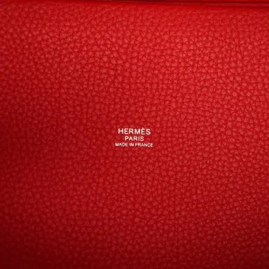 HERMÈS Hermes Picotin Lock 18 Rouge Radieux Clemence Palladium Hardware | Thumbnail 8 HERMÈS Hermes Picotin Lock 18 Rouge Radieux Clemence Palladium Hardware | Thumbnail 8