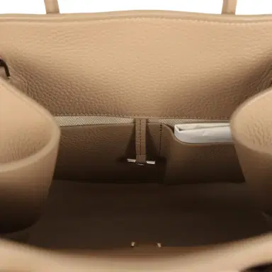 The Row The Row Soft Margaux 12 Bag Dark Taupe Calfskin Silver Hardware | Thumbnail 11 The Row The Row Soft Margaux 12 Bag Dark Taupe Calfskin Silver Hardware | Thumbnail 11