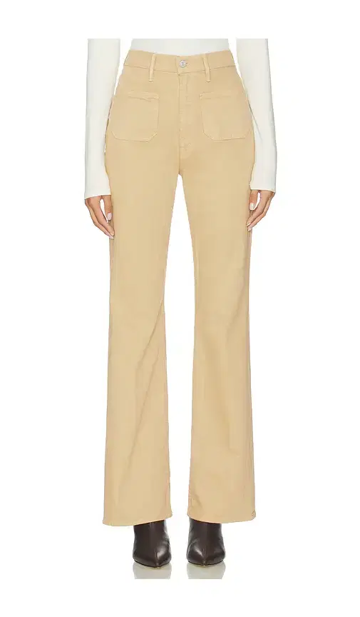MOTHER High Waisted Patch Pocket Bookie Sneak Jeans