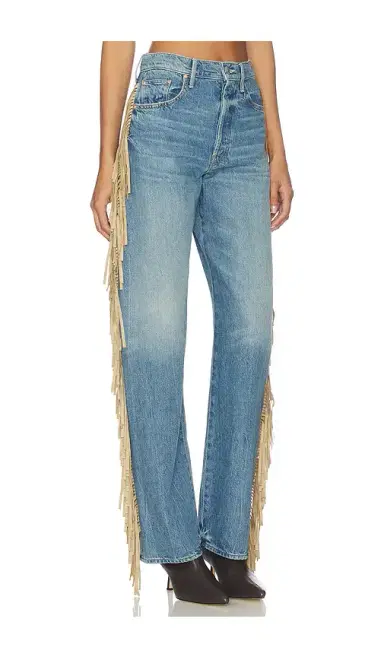 Mother The Fringe Half-pipe Button Sneaker Jeans | Thumbnail 2 Mother The Fringe Half-pipe Button Sneaker Jeans | Thumbnail 2