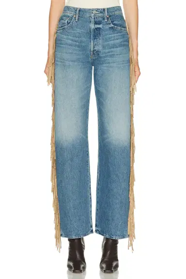 Mother The Fringe Half-pipe Button Sneaker Jeans | Thumbnail 3 Mother The Fringe Half-pipe Button Sneaker Jeans | Thumbnail 3