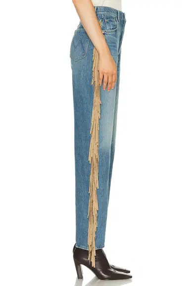 Mother The Fringe Half-pipe Button Sneaker Jeans | Thumbnail 5 Mother The Fringe Half-pipe Button Sneaker Jeans | Thumbnail 5