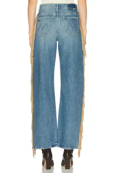 Mother The Fringe Half-pipe Button Sneaker Jeans | Thumbnail 6 Mother The Fringe Half-pipe Button Sneaker Jeans | Thumbnail 6