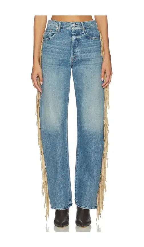 The Fringe Half-pipe Button Sneaker Jeans