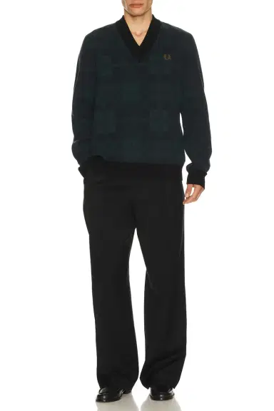 Fred Perry Black Watch Tartan Jumper | Thumbnail 5 Fred Perry Black Watch Tartan Jumper | Thumbnail 5
