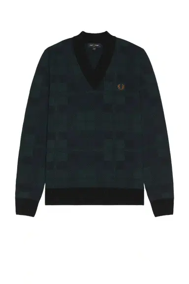 Fred Perry Black Watch Tartan Jumper | Thumbnail 6 Fred Perry Black Watch Tartan Jumper | Thumbnail 6