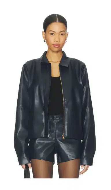 SNDYS Faux Benny Faux Leather Jacket | Thumbnail 1 SNDYS Faux Benny Faux Leather Jacket | Thumbnail 1