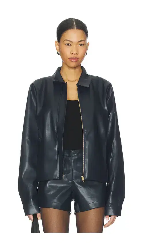 SNDYS Faux Benny Faux Leather Jacket