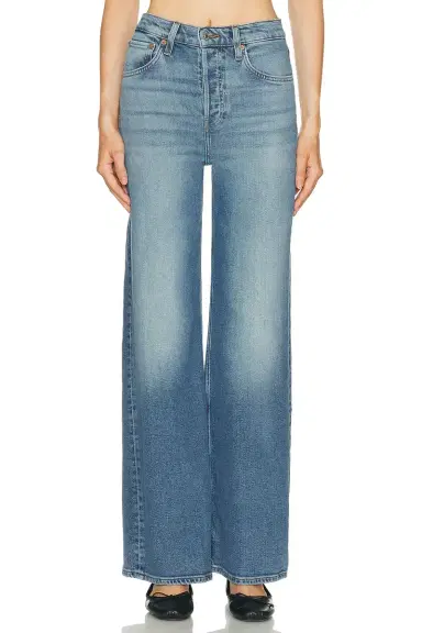 RE/DONE High Rise Wide Leg Jeans | Thumbnail 3 RE/DONE High Rise Wide Leg Jeans | Thumbnail 3