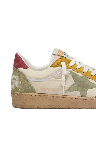 Golden Goose Ball Star Leather-Trimmed Sneakers | Thumbnail 6 Golden Goose Ball Star Leather-Trimmed Sneakers | Thumbnail 6