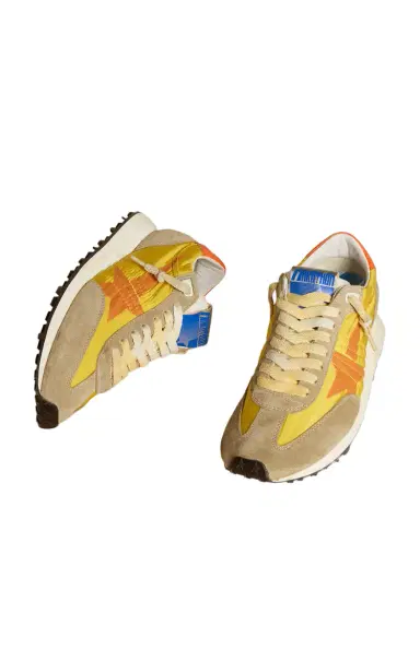 Golden Goose Marathon Leather-Trimmed Sneakers | Thumbnail 3 Golden Goose Marathon Leather-Trimmed Sneakers | Thumbnail 3