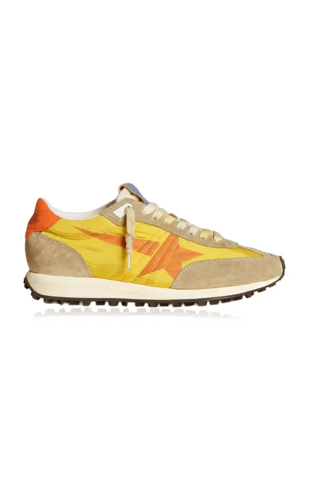 Golden Goose Marathon Leather-Trimmed Sneakers