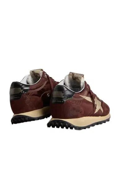 Golden Goose Running Marathon Leather-Trimmed Sneakers | Thumbnail 3