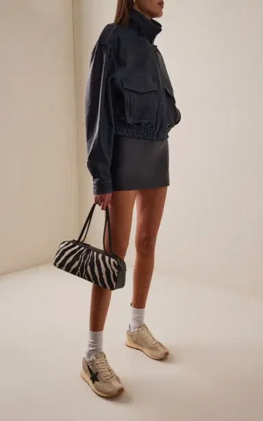 Golden Goose Marathon Leather-Trimmed Sneakers | Thumbnail 2 Golden Goose Marathon Leather-Trimmed Sneakers | Thumbnail 2