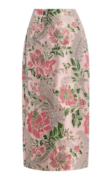 Cara Cara Sienna Floral Jacquard Midi Skirt | Thumbnail 6