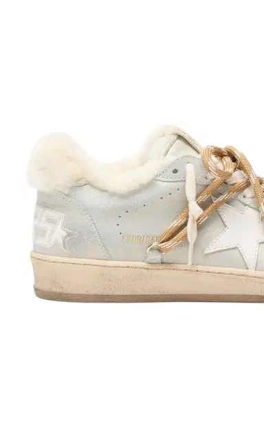 Golden Goose Ball Star Shearling-Trimmed Leather Sneakers | Thumbnail 6 Golden Goose Ball Star Shearling-Trimmed Leather Sneakers | Thumbnail 6