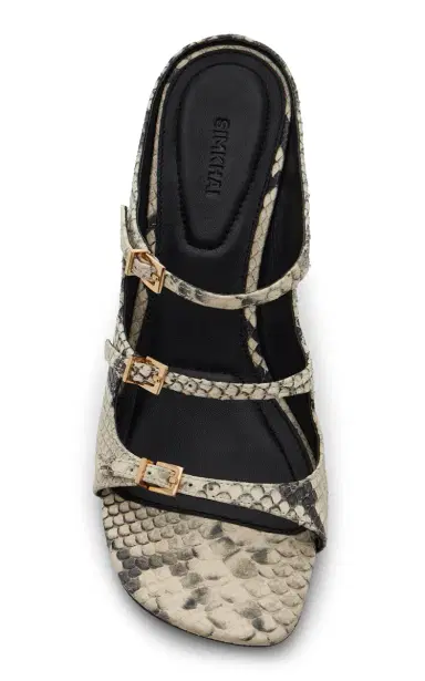 Simkhai River Snake-Print Leather Mules | Thumbnail 3 Simkhai River Snake-Print Leather Mules | Thumbnail 3