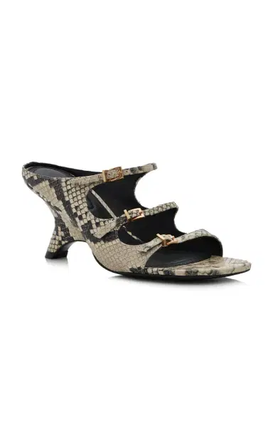 Simkhai River Snake-Print Leather Mules | Thumbnail 4 Simkhai River Snake-Print Leather Mules | Thumbnail 4