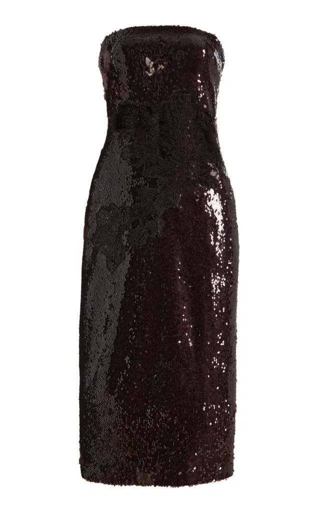 Exclusive Keenan Strapless Sequin Dress