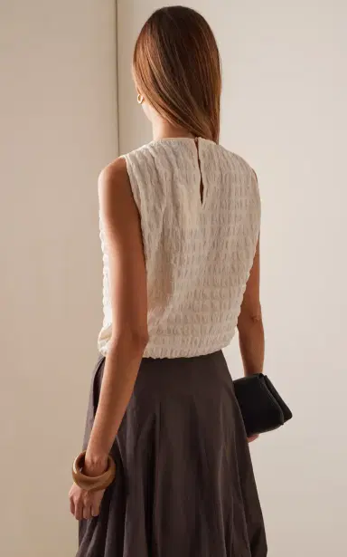 Proenza Schouler White Label Bradley Textured Top | Thumbnail 4