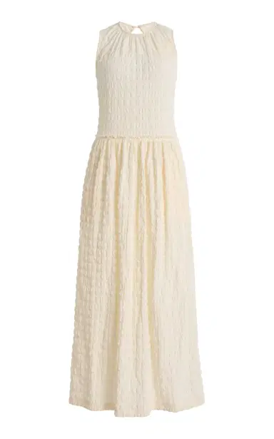 Proenza Schouler White Label Zoira Textured Midi Dress | Thumbnail 1 Proenza Schouler White Label Zoira Textured Midi Dress | Thumbnail 1