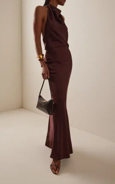 SIMKHAI Reannon Draped Gown | Thumbnail 2 SIMKHAI Reannon Draped Gown | Thumbnail 2