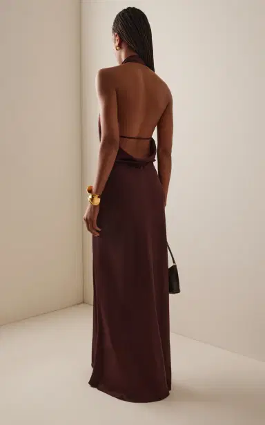 SIMKHAI Reannon Draped Gown | Thumbnail 4 SIMKHAI Reannon Draped Gown | Thumbnail 4