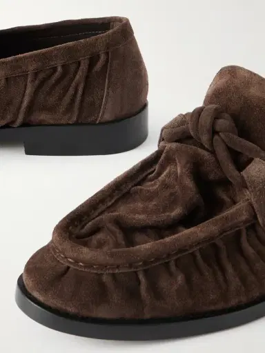 Bottega Veneta Astaire Knotted Suede Loafers | Thumbnail 4 Bottega Veneta Astaire Knotted Suede Loafers | Thumbnail 4